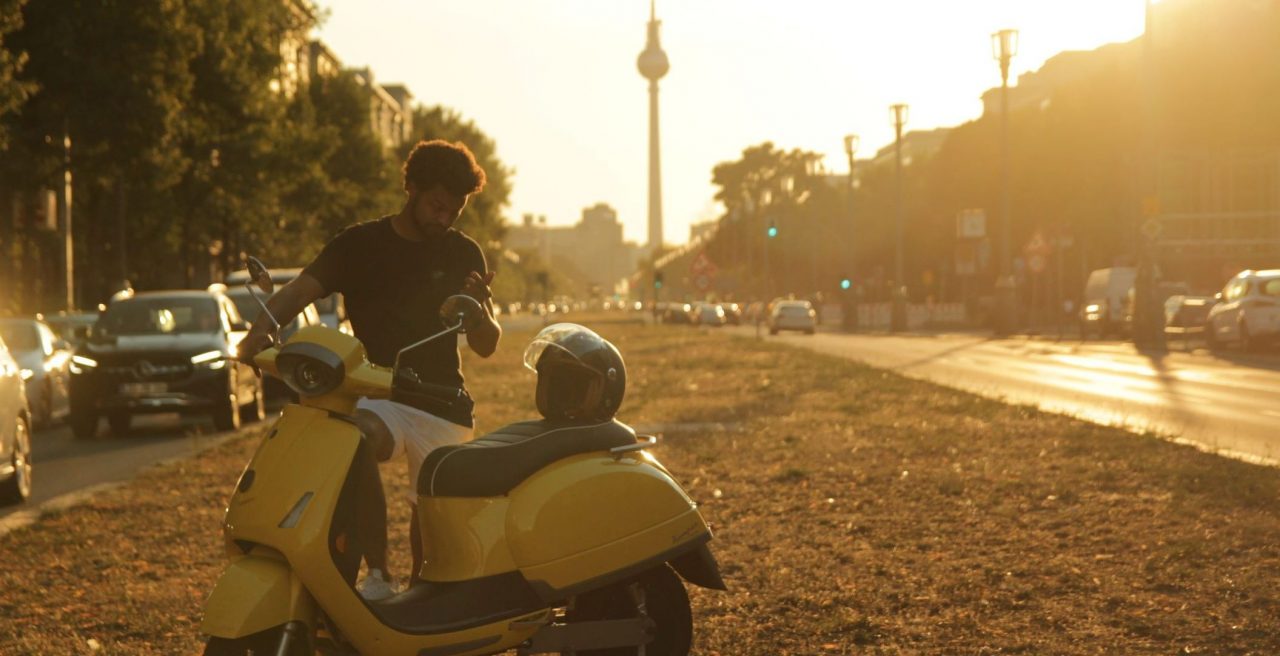54 inspire bei Sonnenuntergang in Berlin